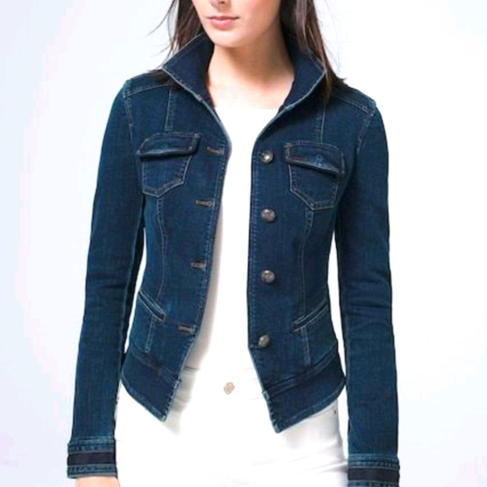 Denim band jacket